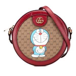 GUCCI Authentic Brown Leather Shoulder Bag